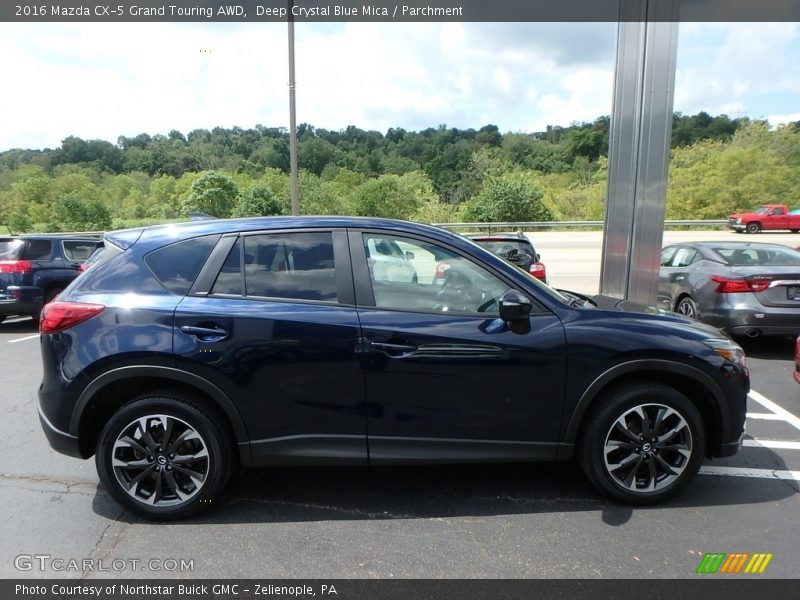 Deep Crystal Blue Mica / Parchment 2016 Mazda CX-5 Grand Touring AWD