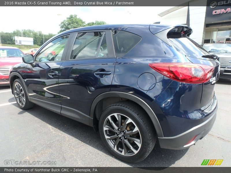 Deep Crystal Blue Mica / Parchment 2016 Mazda CX-5 Grand Touring AWD