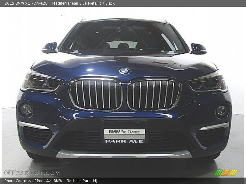 Mediterranean Blue Metallic / Black 2019 BMW X1 xDrive28i
