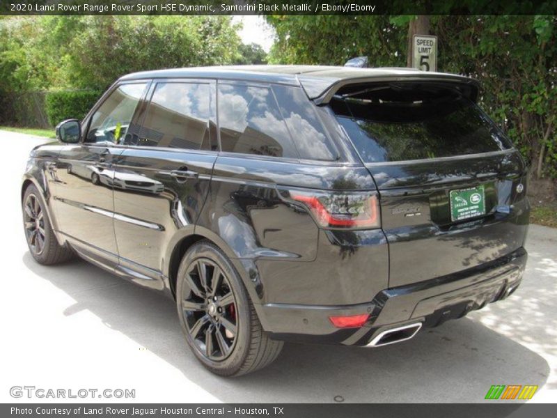 Santorini Black Metallic / Ebony/Ebony 2020 Land Rover Range Rover Sport HSE Dynamic