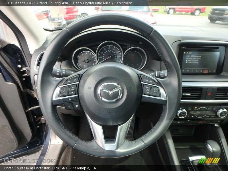 Deep Crystal Blue Mica / Parchment 2016 Mazda CX-5 Grand Touring AWD
