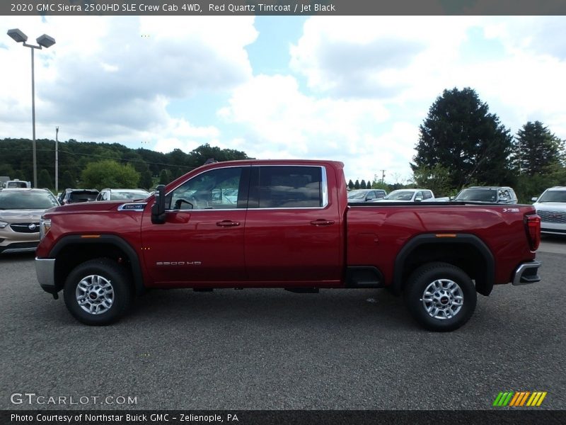 Red Quartz Tintcoat / Jet Black 2020 GMC Sierra 2500HD SLE Crew Cab 4WD