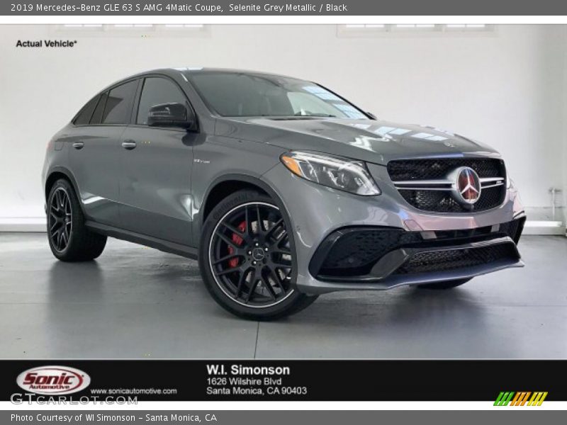 Selenite Grey Metallic / Black 2019 Mercedes-Benz GLE 63 S AMG 4Matic Coupe