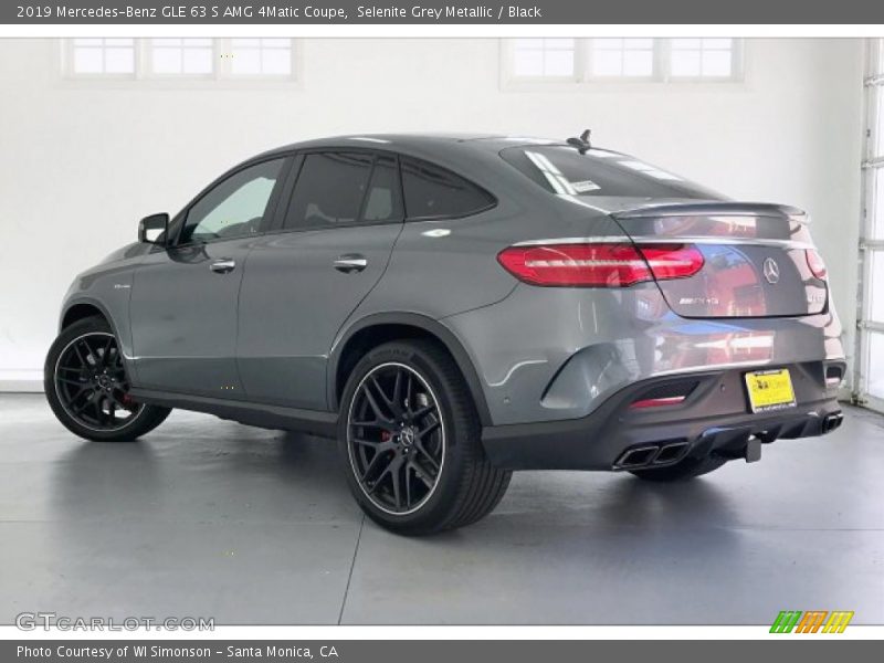 Selenite Grey Metallic / Black 2019 Mercedes-Benz GLE 63 S AMG 4Matic Coupe