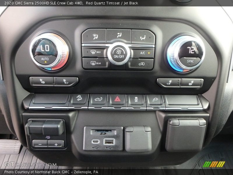 Controls of 2020 Sierra 2500HD SLE Crew Cab 4WD