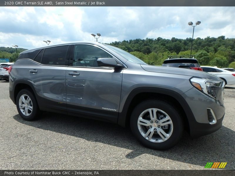 Satin Steel Metallic / Jet Black 2020 GMC Terrain SLE AWD