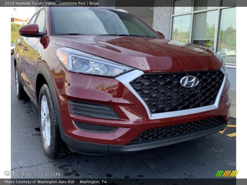Gemstone Red / Beige 2019 Hyundai Tucson Value
