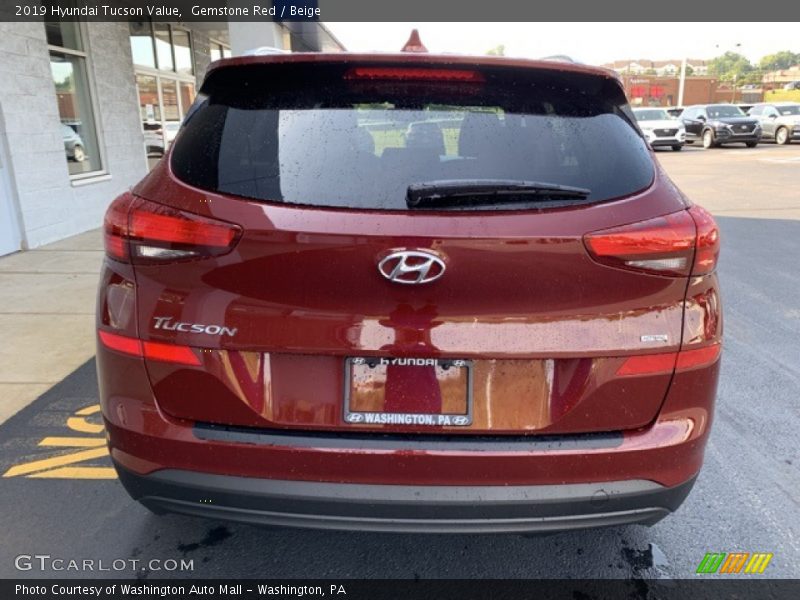 Gemstone Red / Beige 2019 Hyundai Tucson Value