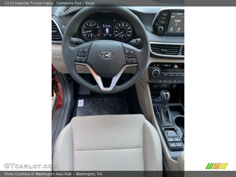 Gemstone Red / Beige 2019 Hyundai Tucson Value