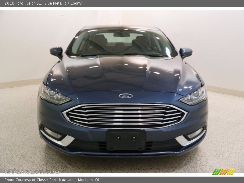 Blue Metallic / Ebony 2018 Ford Fusion SE