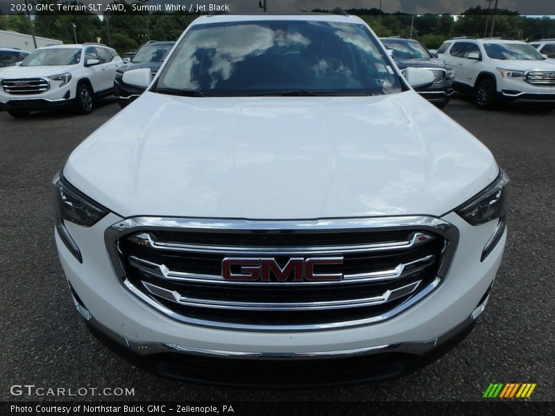 Summit White / Jet Black 2020 GMC Terrain SLT AWD