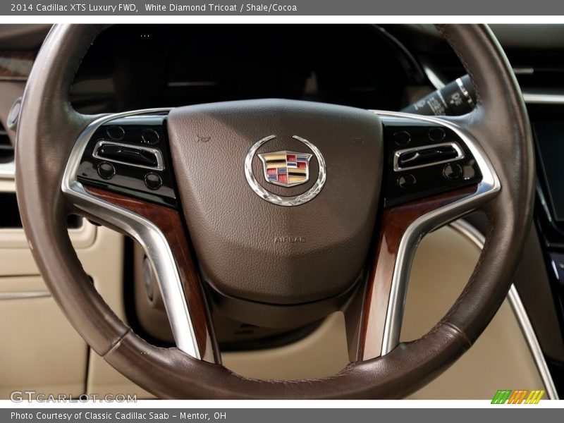 White Diamond Tricoat / Shale/Cocoa 2014 Cadillac XTS Luxury FWD