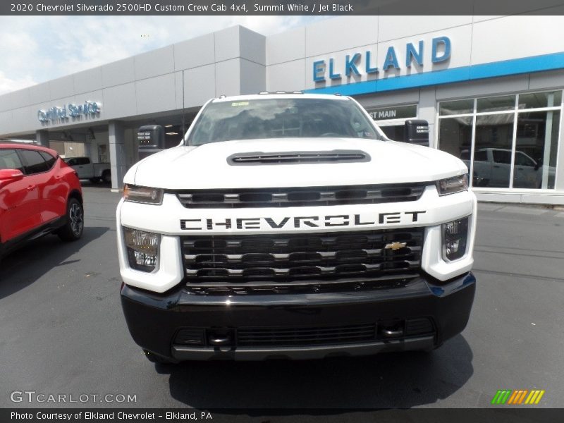 Summit White / Jet Black 2020 Chevrolet Silverado 2500HD Custom Crew Cab 4x4