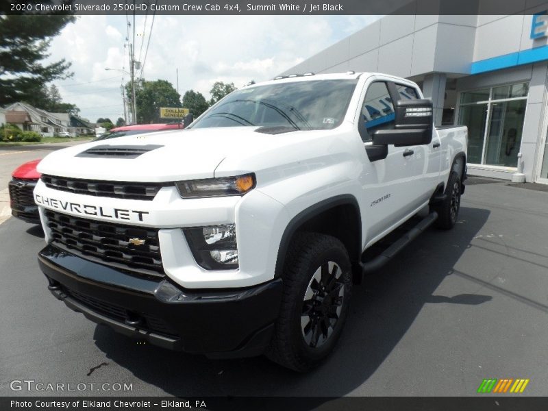 Summit White / Jet Black 2020 Chevrolet Silverado 2500HD Custom Crew Cab 4x4