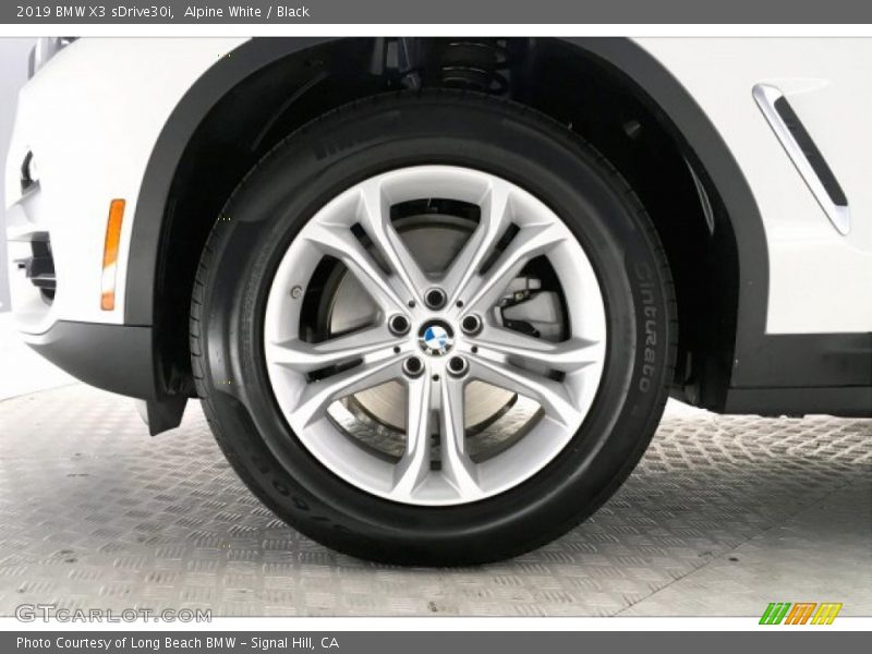 Alpine White / Black 2019 BMW X3 sDrive30i