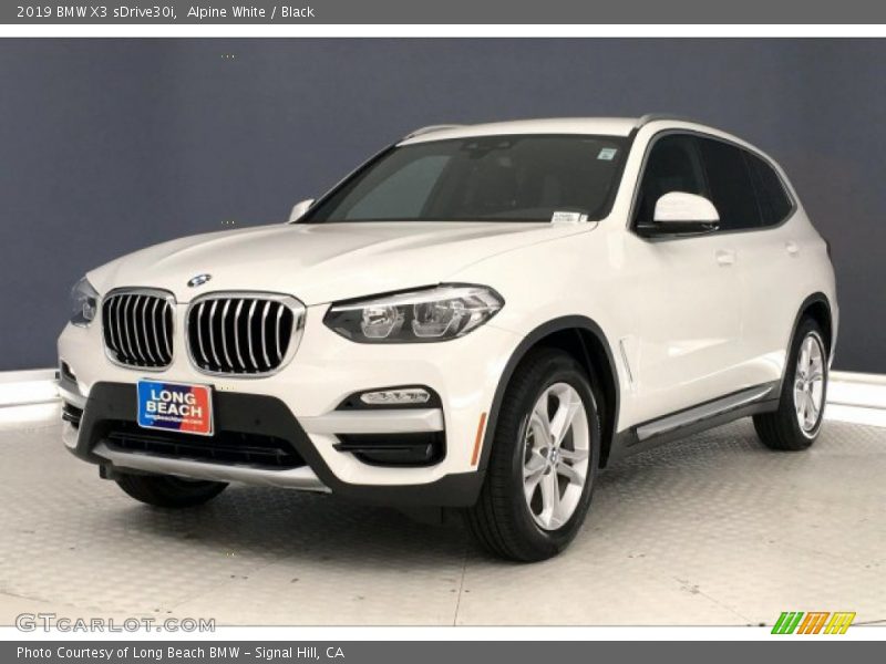 Alpine White / Black 2019 BMW X3 sDrive30i