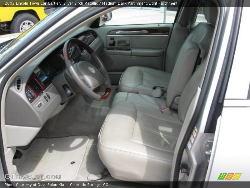 Silver Birch Metallic / Medium Dark Parchment/Light Parchment 2003 Lincoln Town Car Cartier