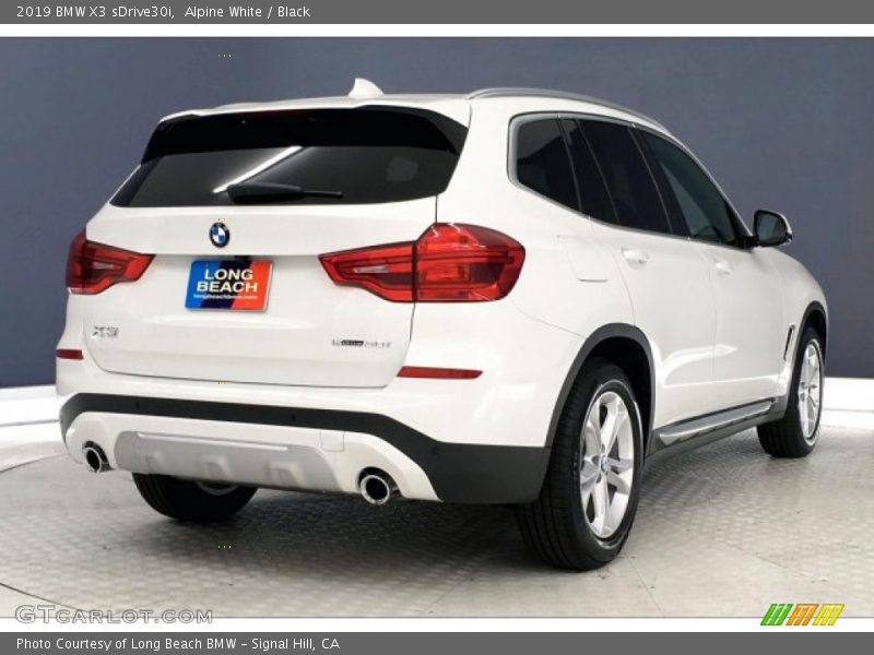 Alpine White / Black 2019 BMW X3 sDrive30i