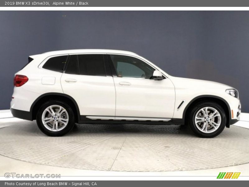 Alpine White / Black 2019 BMW X3 sDrive30i