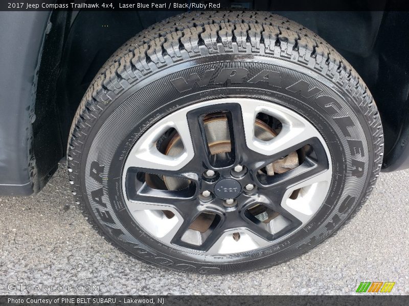 Laser Blue Pearl / Black/Ruby Red 2017 Jeep Compass Trailhawk 4x4