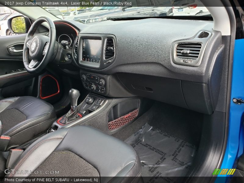 Laser Blue Pearl / Black/Ruby Red 2017 Jeep Compass Trailhawk 4x4