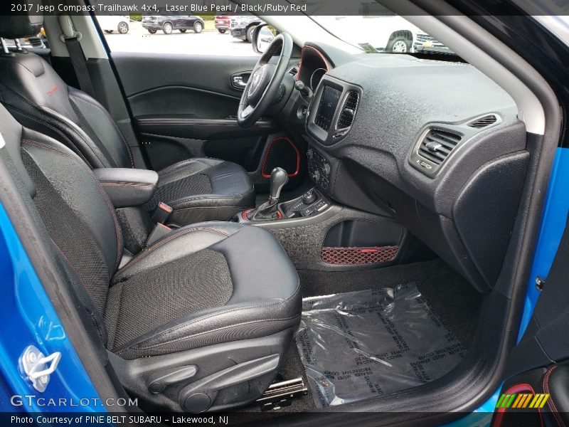 Laser Blue Pearl / Black/Ruby Red 2017 Jeep Compass Trailhawk 4x4