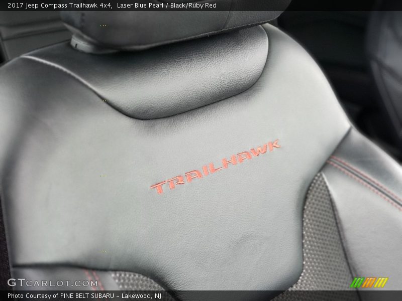 Laser Blue Pearl / Black/Ruby Red 2017 Jeep Compass Trailhawk 4x4