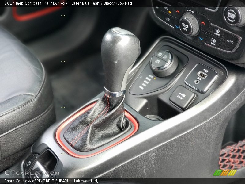 Laser Blue Pearl / Black/Ruby Red 2017 Jeep Compass Trailhawk 4x4