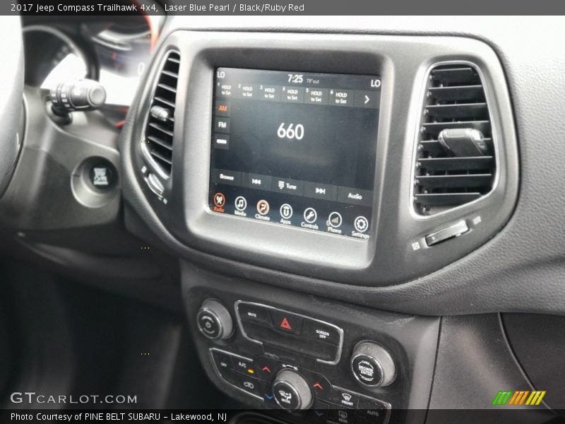 Laser Blue Pearl / Black/Ruby Red 2017 Jeep Compass Trailhawk 4x4