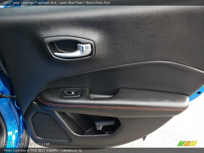 Laser Blue Pearl / Black/Ruby Red 2017 Jeep Compass Trailhawk 4x4