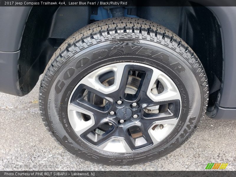 Laser Blue Pearl / Black/Ruby Red 2017 Jeep Compass Trailhawk 4x4