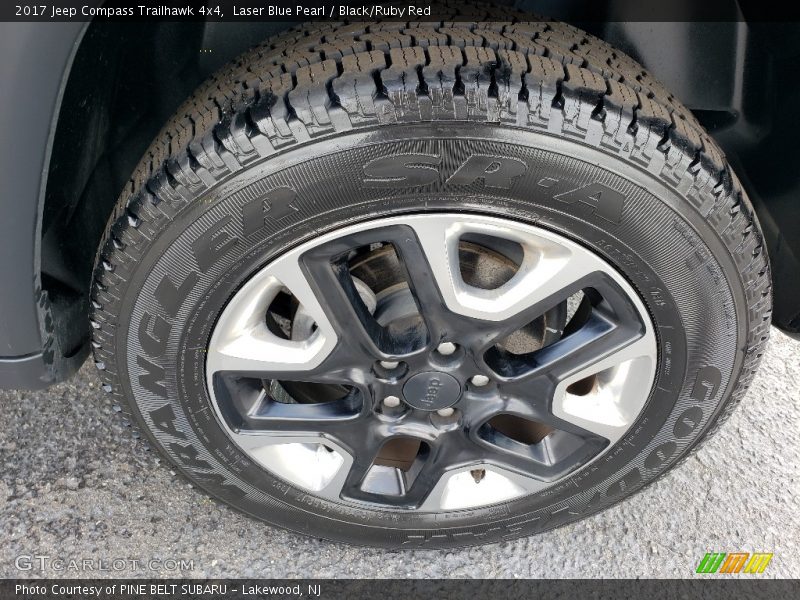 Laser Blue Pearl / Black/Ruby Red 2017 Jeep Compass Trailhawk 4x4