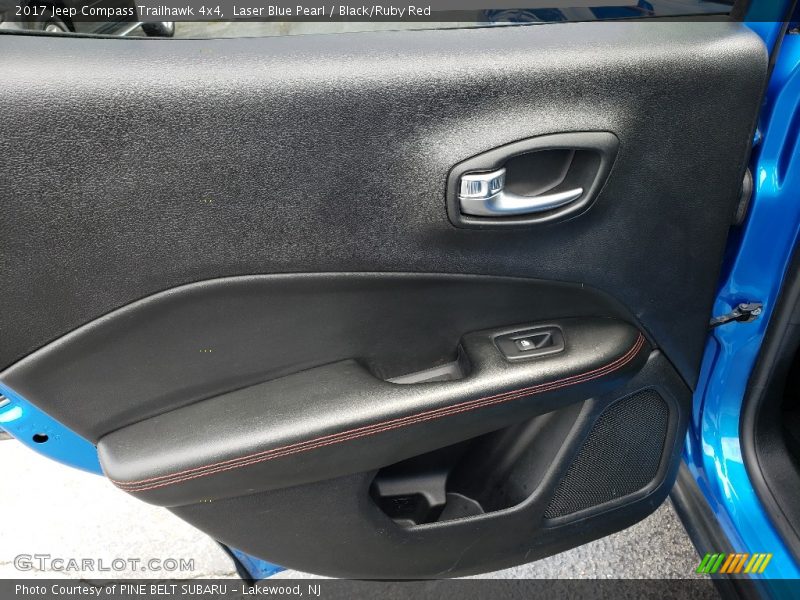 Laser Blue Pearl / Black/Ruby Red 2017 Jeep Compass Trailhawk 4x4