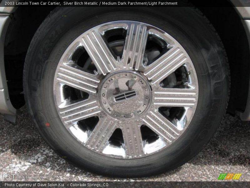 Silver Birch Metallic / Medium Dark Parchment/Light Parchment 2003 Lincoln Town Car Cartier