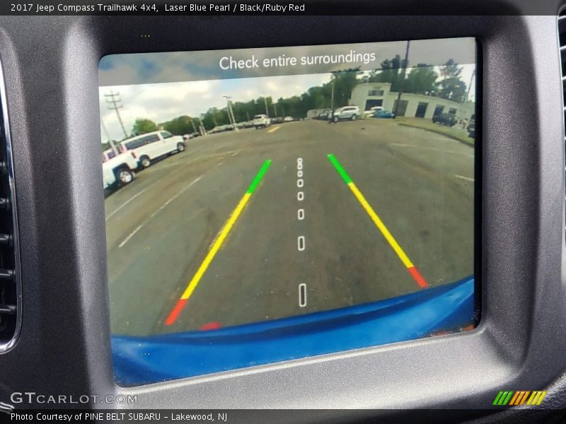 Laser Blue Pearl / Black/Ruby Red 2017 Jeep Compass Trailhawk 4x4