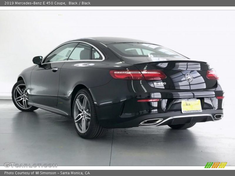 Black / Black 2019 Mercedes-Benz E 450 Coupe