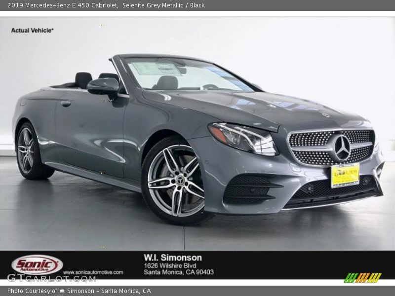 Selenite Grey Metallic / Black 2019 Mercedes-Benz E 450 Cabriolet