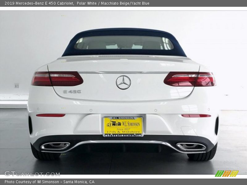 Polar White / Macchiato Beige/Yacht Blue 2019 Mercedes-Benz E 450 Cabriolet