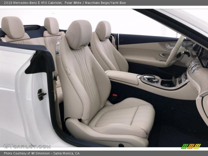 Polar White / Macchiato Beige/Yacht Blue 2019 Mercedes-Benz E 450 Cabriolet