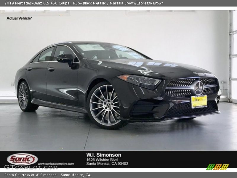 Ruby Black Metallic / Marsala Brown/Espresso Brown 2019 Mercedes-Benz CLS 450 Coupe