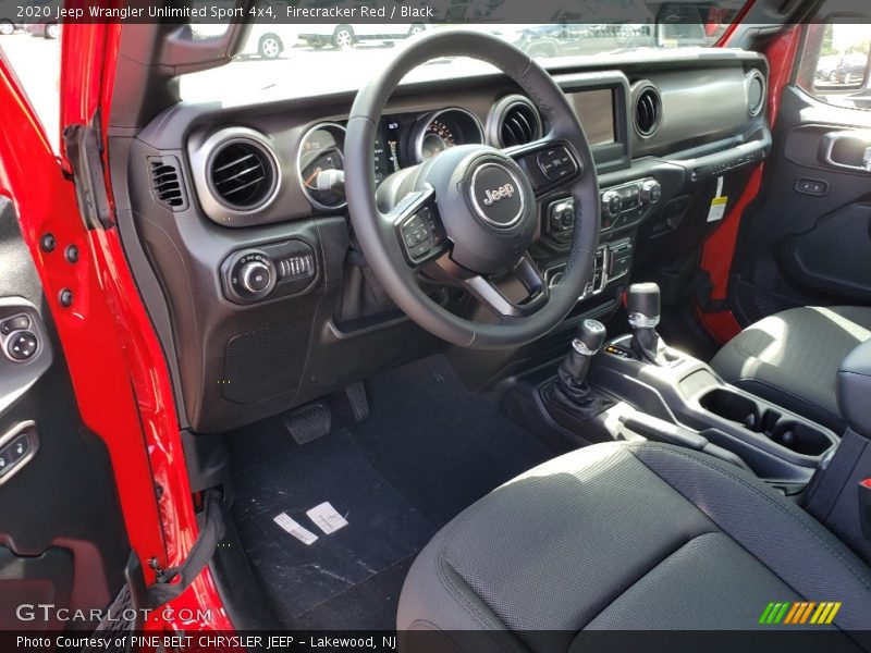 Front Seat of 2020 Wrangler Unlimited Sport 4x4