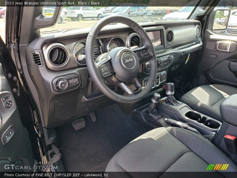  2020 Wrangler Unlimited Sport 4x4 Black Interior
