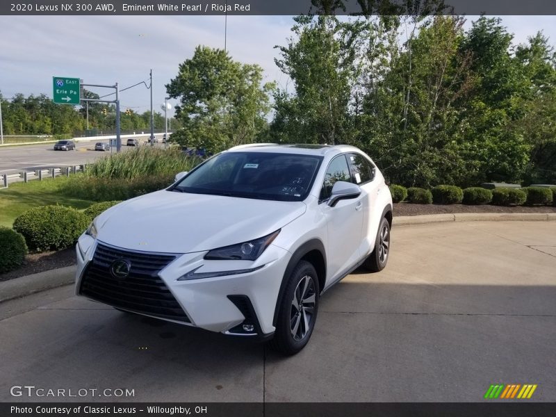 Eminent White Pearl / Rioja Red 2020 Lexus NX 300 AWD