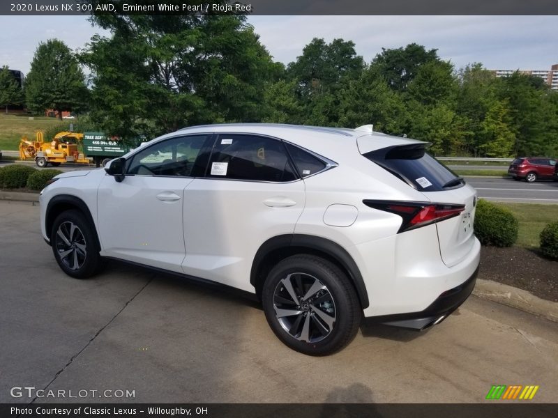 Eminent White Pearl / Rioja Red 2020 Lexus NX 300 AWD