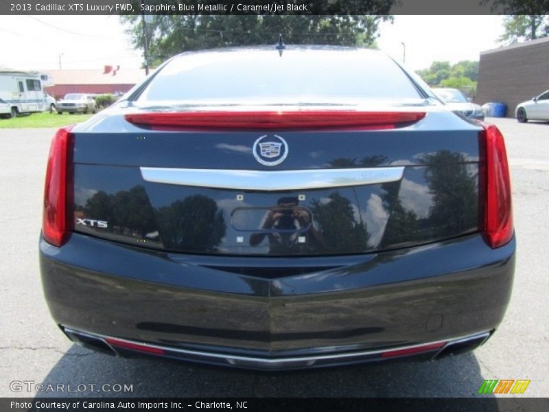 Sapphire Blue Metallic / Caramel/Jet Black 2013 Cadillac XTS Luxury FWD