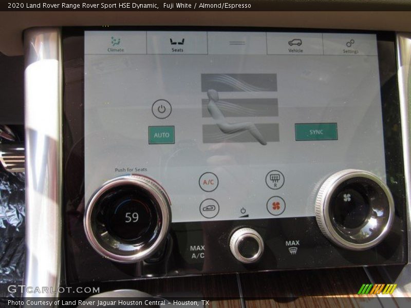 Controls of 2020 Range Rover Sport HSE Dynamic
