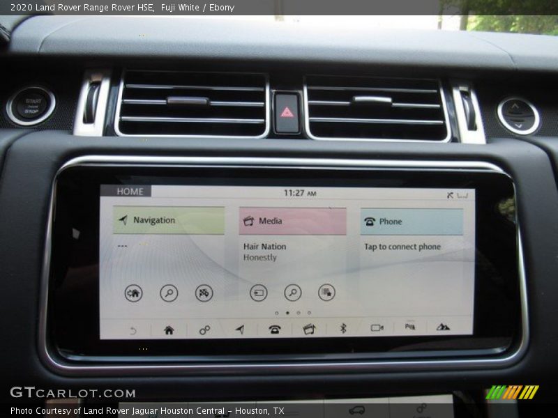 Controls of 2020 Range Rover HSE