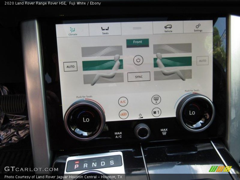Controls of 2020 Range Rover HSE