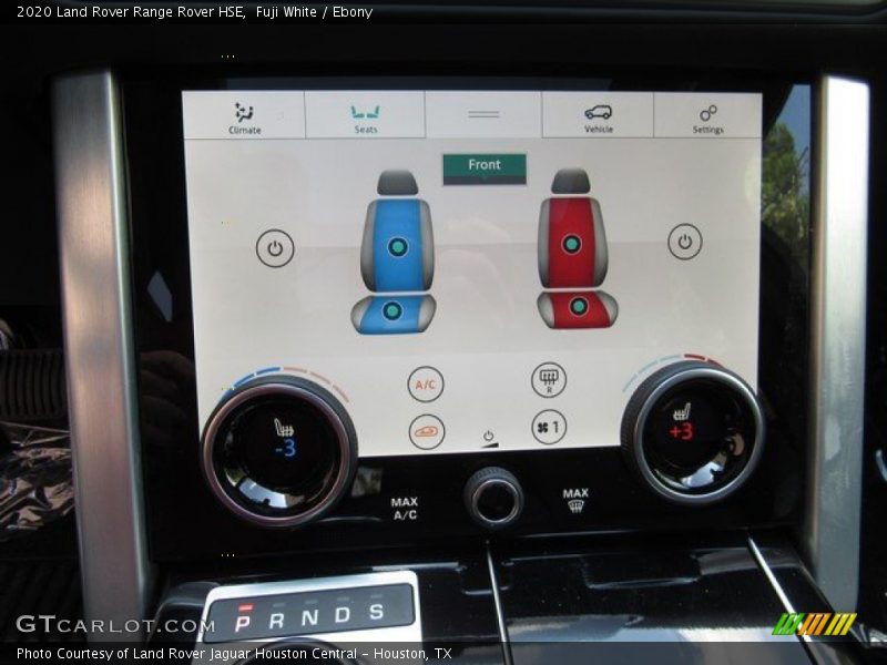 Controls of 2020 Range Rover HSE