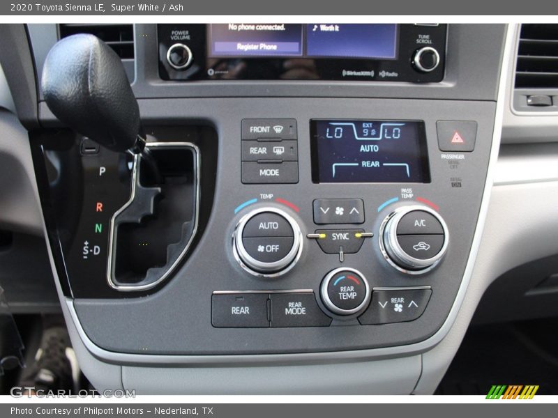 Super White / Ash 2020 Toyota Sienna LE